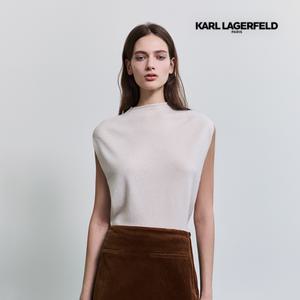 칼라거펠트 25FW 캐시미어100 모크넥 베스트