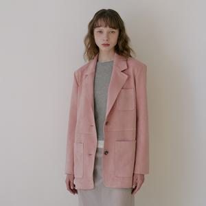 [최초가 : 149,000원]스웨이드 데일리 자켓 [핑크]_LMOJK07F1PK