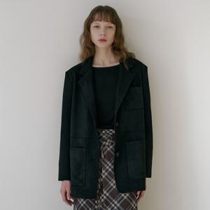 [최초가 : 149,000원]스웨이드 데일리 자켓 [블랙]_LMOJK07F1BK