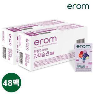 erom 황성주박사의 과채습관 퍼플 48팩 [140ml x 48팩] [정상가 22,800원]