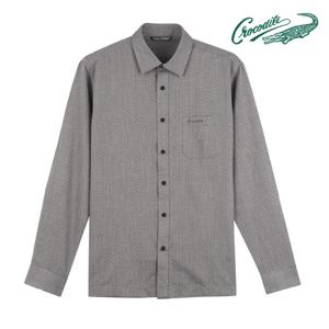 크로커다일 서클 프린트 헤링본 남성남방 CDAA5WS3414