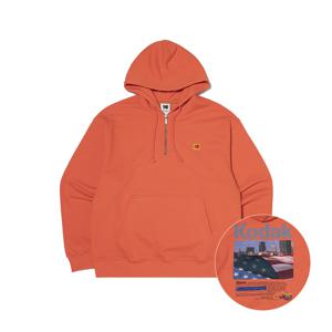 코다크롬 필름 그래픽 반집업 후드 ORANGE