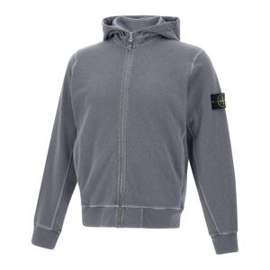 와펜 패치 코튼 후드 집업 자켓 아비오 블루 6100021 S0060 V0124