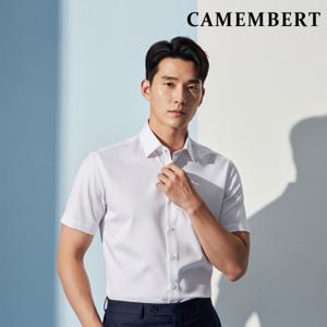 25SS 신상 까망베르 구김방지 남성 반팔 셔츠 여름 와이셔츠 슬림핏/클래식핏 데일리 정장 캐주얼 할인 행사