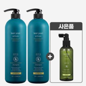 (10%할인쿠폰+사은품) 아브카 맥주효모 탈모증상완화 샴푸 1000mlx2개 + 티트리 헤어토닉 사은품 증정
