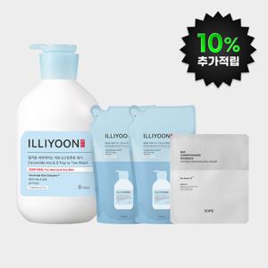 (10% 적립) 일리윤 세라마이드아토6.0탑투토워시 1000ml+리필 500ml 2개 +아이오페 마스크 1매