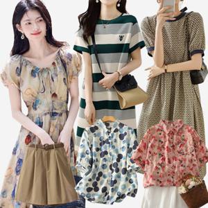 (무료반품+10+10%)단하루8910~리블리크/미시의류/~77사이즈/루즈핏/티셔츠/반바지/원피스/빅사이즈/반팔
