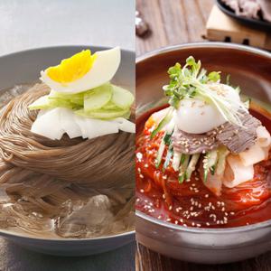 평양냉면10인분 반반냉면+무김치 풀세트(면2kg+육수340gx5봉+냉면장500g+무김치300g)