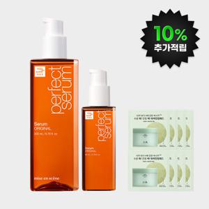 (10%적립) 미쟝센 퍼펙트 오리지널 세럼 200ml + 80ml +한율 어린쑥수분진정 패드 2매입 4개