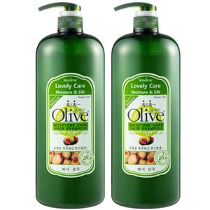 천연 올리브 모이스처 대용량 샴푸 미용실 삼푸 1500ml 2개