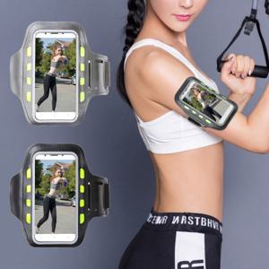 LED 핸드폰 암밴드 스마트폰 터치 러닝 조깅 자전거 야간 운동용 암 밴드 케이스 IY-ARMBAND2