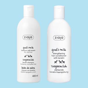 (한정수량) 지아자 산양유 탄력 단백질 샴푸400ml + 산양유 헤어 영양 컨디셔너 200ml