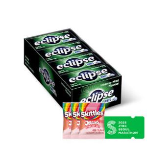 이클립스 인텐스 민트향 35g Tin x8개 + 스키틀즈 젤리 3입 샘플팩