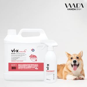 (9750원/4.5L 대용량 탈취제 본품+스프레이 증정)바이엑스 펫전용 강아지 개 배변 냄새제거 탈취제 여름