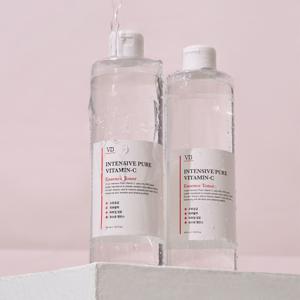 1+1 퓨어비타민C 에센스토너 500ml X2개 (주름미백기능성)피부결정돈 대용량닦토
