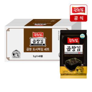(신선집중) 광천김  프리미엄 곱창도시락김 5g x 40봉 / 원초부터 다르다