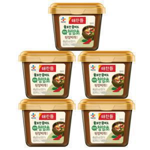 해찬들 물로만끓여도 칼칼한 청양초 된장찌개양념 450g 5개