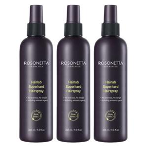 (8/13_개당4300원) 로소네타 헤어랩 슈퍼하드 워터 스프레이 265ml 3개/ 뭉침없는 초강력고정 승무원 남성