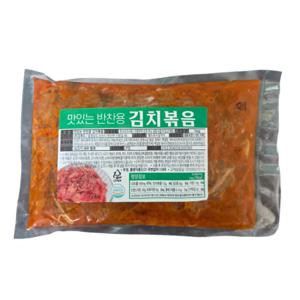 볶음김치 3kg(1kg 3팩) 국산고추가루 국산배추 볶은김치 두부김치 도시락 반찬 /30개만 홍보/해남배추/냉동