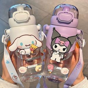 1+1 정품 산리오 원터치 물병 600ml 텀블러 3D BPA프리 어린이집 초등 중등 필수물통