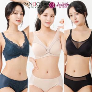 (11+5%쿠폰) 비너스 브라 팬티 세트 70A~105G 여성 속옷 노와이어 빅사이즈 브래지어 B C D E F 컵 비비안