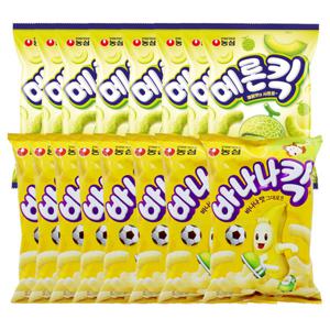 농심 메론킥 60g 8개 + 바나나킥 75g 8개