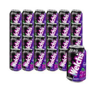 (특가) 웰치스 제로 칼로리 포도맛 355ml  24캔 (1박스)