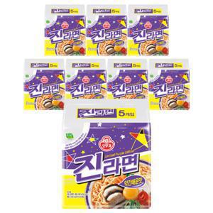 오뚜기 진라면 약간매운맛 5입 x 8팩 (총40개입)