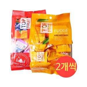 탑플룻 젤리 320g 4개(망고젤리 2개+혼합 과일젤리 2개) / 딸기 포도 망고젤리