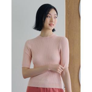 탑텐 100종 15% 쿠폰! 남녀공용 여름 시즌오프 여성) 수피마 코튼 모달 립 반팔 스웨터_MSE2ER2903