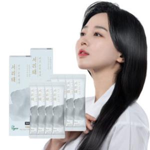 (한정특가/8회분_9600원+염색키트 증정) 1+1 꽃을든남자 서리태 비건 물염색 순한 염색약 10g 4개입 흑색