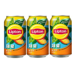 립톤 제로 아이스티 복숭아 355ml x 24캔 제로슈거