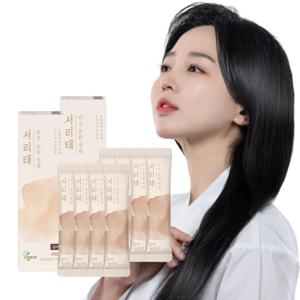 (한정특가/8회분_9600원+염색키트 증정) 1+1 꽃을든남자 서리태 비건 물염색 순한 염색약 10g 4개입 갈색