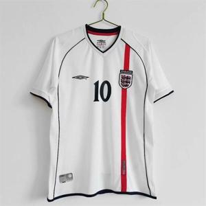 2002 월드컵 잉글랜드 베컴 오웬 홈 클래식 레트로 풋살 축구 유니폼(4 color)