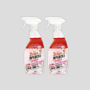 매직클리너 2액션 세정제 470ml 2EA 이중성분 2배효과 가스레인지 인덕션 오븐 싱크대 기름때 묵은때 제거