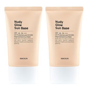 1+1 맥클린 누디 글로우 선 베이스 SPF46 PA+++ 50ml 파데프리 민낯크림 쌩얼크림