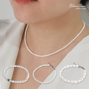 (20%) 천연담수진주 팔찌 목걸이 담수진주목걸이 진주팔찌 (+써지컬진주귀걸이 증정)