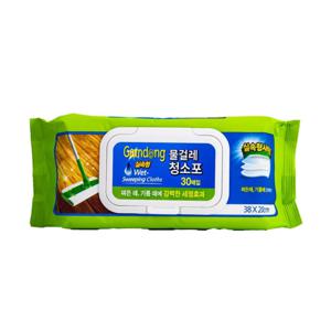 감동 물걸레 청소포 실속형 대형 30매 다용도 청소 물티슈 국내생산