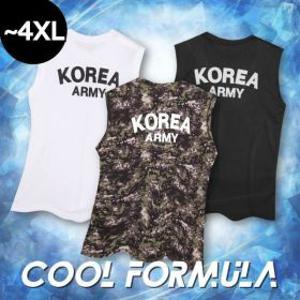 MACCI(마찌) 쿨포뮬러 여름 신상 특가 ROKA 코리아 아미 기능성 민소매 스포츠 쿨 나시티