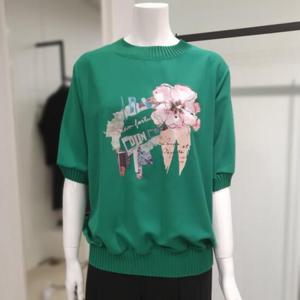아니베에프 세이브존01 플리츠단 5부소매 블라우스 A44WBL570