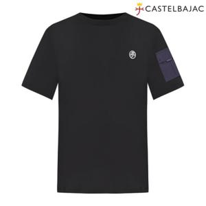 [까스텔바작]남성 하이브리드 라운드 티셔츠_BGDMTS218 BK_DJ