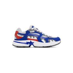 25 FW BAPE 남성 블루 샤크 스타 재팬 M1 스니커즈 251546M237012