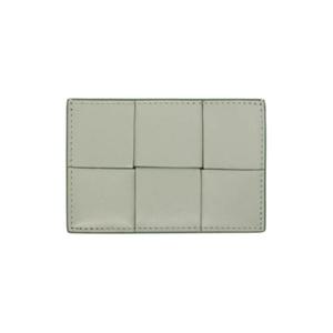 25 FW Bottega Veneta 여성 그린 카세트 카드 지갑 241798F037004