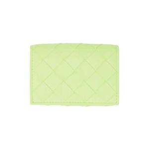 25 FW Bottega Veneta 여성 그린 인트레치아토 지갑 232798F040001