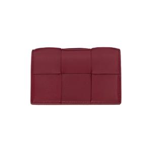 25 FW Bottega Veneta 여성 레드 카세트 카드 지갑 242798F037014