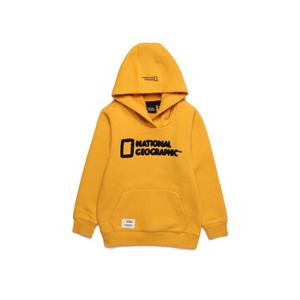 내셔널지오그래픽키즈 N194KHD920 루코스 빅로고 후드 MUSTARD