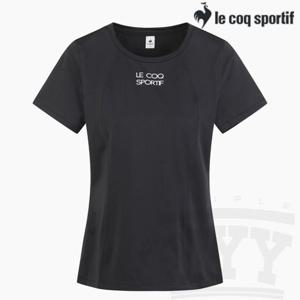 [르꼬끄 스포르티브]르꼬끄 여성 베이직 기능성 반팔티 QP122ORS11 BLK
