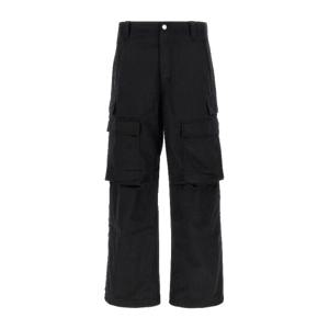 퍼플 브랜드 오븐 카고 와이드 팬츠 P527WCBB125 BLACK