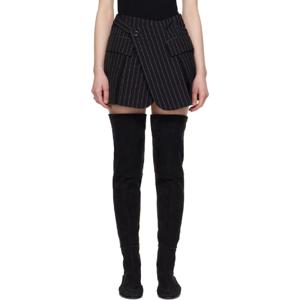 25 FW 사카이 여성 블랙 울 실크 수팅 스코트 251445F088005