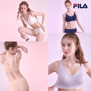 [런칭109,000원]FILA 냉감 프리컷 브라팬티 4세트